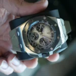 Audemars Piguet Royal Oak Offshore Taupe Dial 26420SO 2023 full set with box and papers available at Calibre24 Luxury Watches Perth Australia