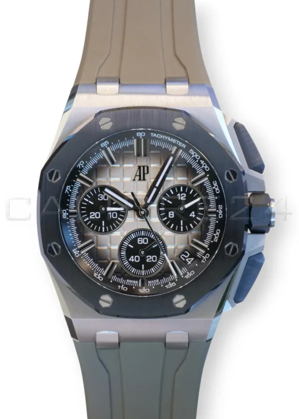 AP Royal Oak Offshore Taupe Dial 26420SO 2023 full set with box and papers available at Calibre24 Luxury Watches Perth Australia