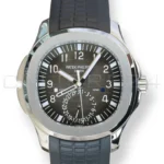 Patek Philippe Aquanaut Travel Time 5164A-001 steel black dial 2022 discontinued front view