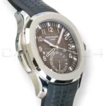 Patek Philippe Aquanaut Travel Time 5164A-001 steel black dial 2022 discontinued front view