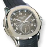 Patek Philippe Aquanaut Travel Time 5164A-001 steel black dial 2022 discontinued front view