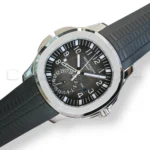 Patek Philippe Aquanaut Travel Time 5164A-001 steel black dial 2022 discontinued front view