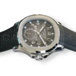 Patek Philippe Aquanaut Travel Time 5164A-001 steel black dial 2022 discontinued front view