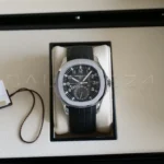 Patek Philippe Aquanaut Travel Time 5164A-001 2022 full set box papers serial hang tag Calibre24 Perth Australia