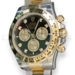 Rolex Cosmograph Daytona 126503 two tone bright black diamond set dial Brand New factory Stickered full set with box and papers available at Calibre24 Luxury Watches Perth Australia