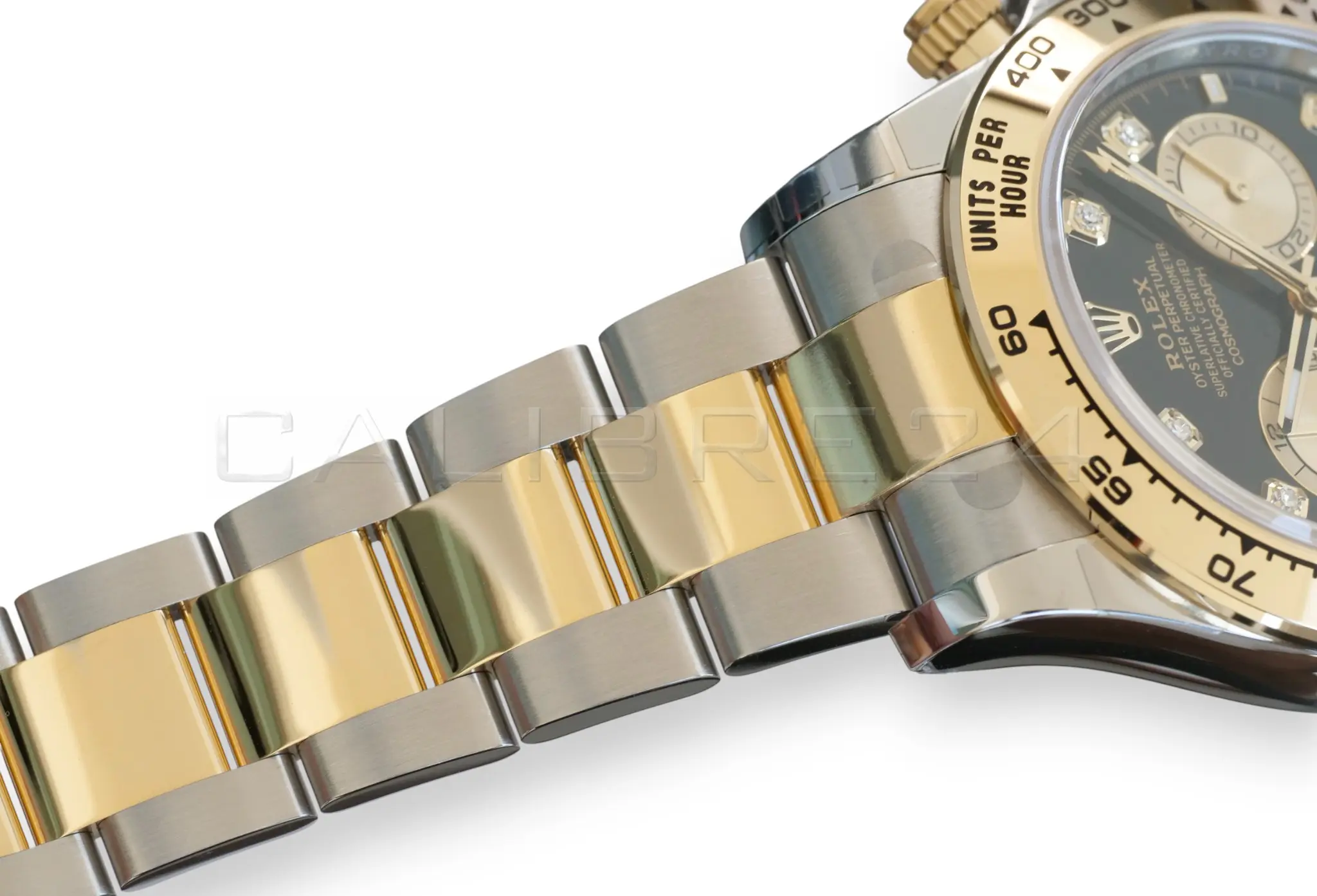 Rolex Cosmograph Daytona 126503 two tone bright black diamond set dial Brand New factory Stickered full set with box and papers available at Calibre24 Luxury Watches Perth Australia