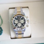 Rolex Cosmograph Daytona 126503 two tone bright black diamond set dial Brand New factory Stickered full set with box and papers available at Calibre24 Luxury Watches Perth Australia