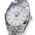Rolex Datejust 41 126334 White Dial Jubilee Bracelet Brand New 2026 Full set with Box and Papers for sale at Calibre24 Perth Australia
