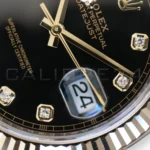 Rolex Datejust 41 Black Diamond Set Yellow Gold two tone 126333 fluted Bezel Jubilee Bracelet 2022 Brand New Old Stock Unworn - full set with box and papers available at Calibre24 Luxury Watches Perth Australia