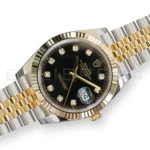 Rolex Datejust 41 Black Diamond Set Yellow Gold two tone 126333 fluted Bezel Jubilee Bracelet 2022 Brand New Old Stock Unworn - full set with box and papers available at Calibre24 Luxury Watches Perth Australia