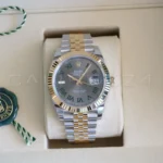 Rolex Datejust 41 wimbledon 126333 Fluted Bezel Jubilee Bracelet two tone Yellow Gold Brand New 2026 unworn full set with box and papers available at Calibre24 Luxury Watches Perth Australia