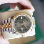 Rolex Datejust 41 wimbledon 126333 Fluted Bezel Jubilee Bracelet two tone Yellow Gold Brand New 2026 unworn full set with box and papers available at Calibre24 Luxury Watches Perth Australia