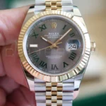 Rolex Datejust 41 wimbledon 126333 Fluted Bezel Jubilee Bracelet two tone Yellow Gold Brand New 2026 unworn full set with box and papers available at Calibre24 Luxury Watches Perth Australia