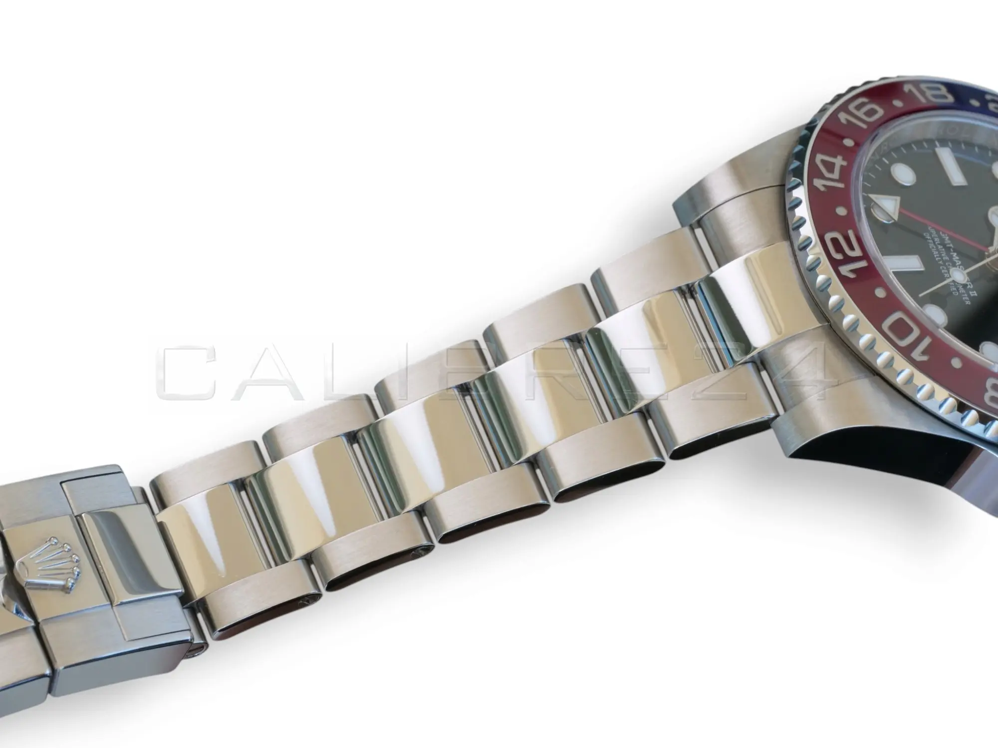 Rolex GMT-Master II Pepsi 126710BLRO Oyster bracelet Oystersteel Oysterlock Easylink clasp solid links unpolished