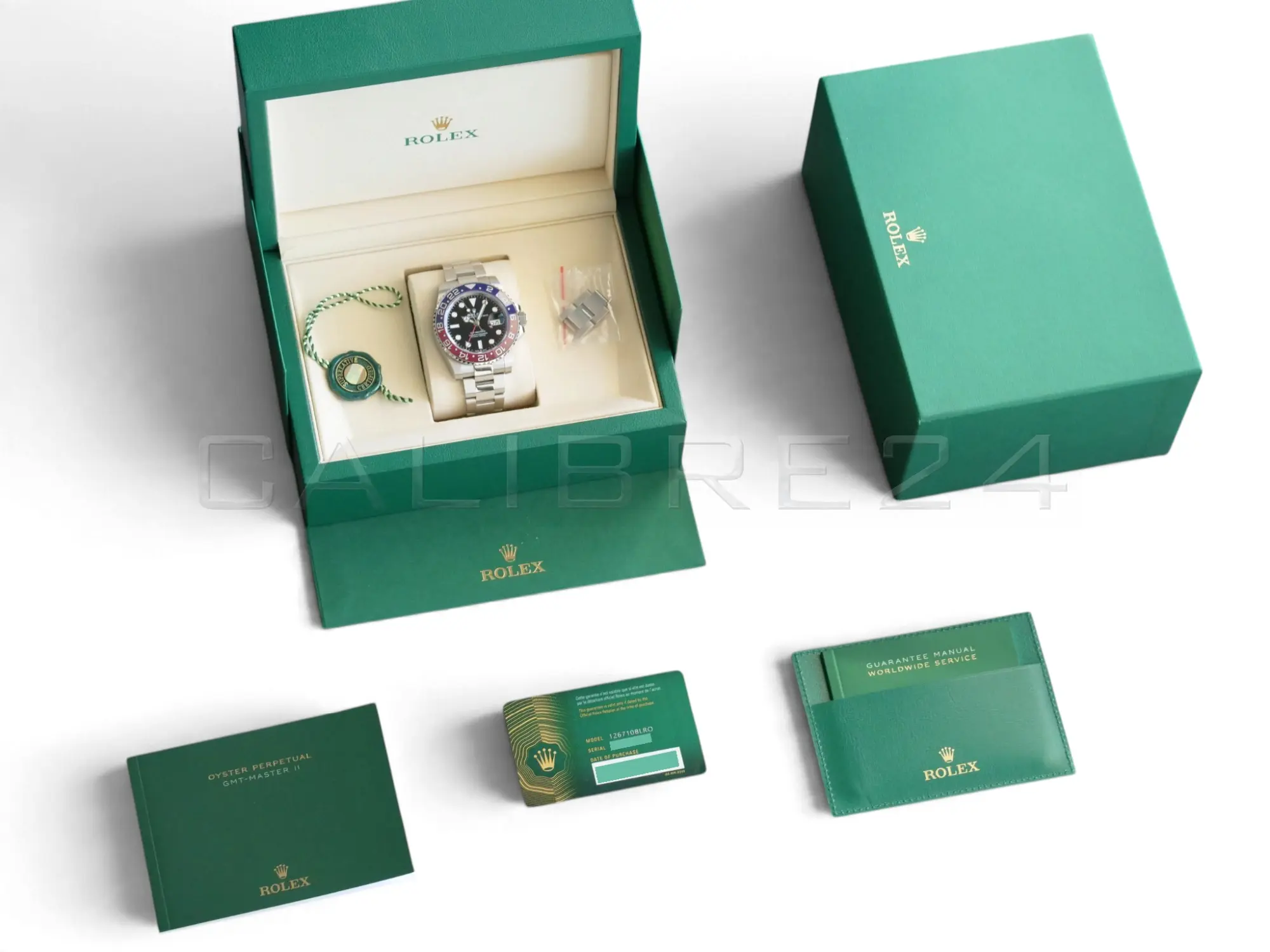 Rolex GMT-Master II Pepsi 126710BLRO discontinued Q4 2025 full set original Rolex boxes manuals warranty card hang tag Calibre24 Perth