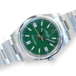 Rolex Oyster Perpetual 41 124300 Green Dial 2024 full set with box and papers available at Calibre24 Luxury Watches Perth Australia