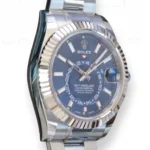 Rolex Sky-Dweller Blue Dial 326934 Oyster Bracelet New Unworn New Old Stock 2022 full set with box and papers for sale at Calibre24 Luxury Watches Perth Australia 07