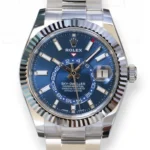 Rolex Sky-Dweller Blue Dial 326934 Oyster Bracelet New Unworn New Old Stock 2022 full set with box and papers for sale at Calibre24 Luxury Watches Perth Australia 07