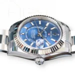Rolex Sky-Dweller Blue Dial 326934 Oyster Bracelet New Unworn New Old Stock 2022 full set with box and papers for sale at Calibre24 Luxury Watches Perth Australia 07