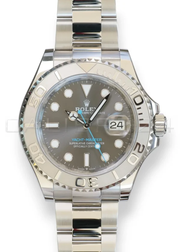 Rolex YachtMaster 40 Slate Dial Rolex Yacht Master 40 Slate Dial 126622 like new Mint 2023 factory Stickered full set with box and papers available at Calibre24 Luxury Watches Perth Australia