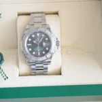 Rolex Yacht Master 40 Slate Dial 126622 like new Mint 2023 factory Stickered full set with box and papers available at Calibre24 Luxury Watches Perth Australia