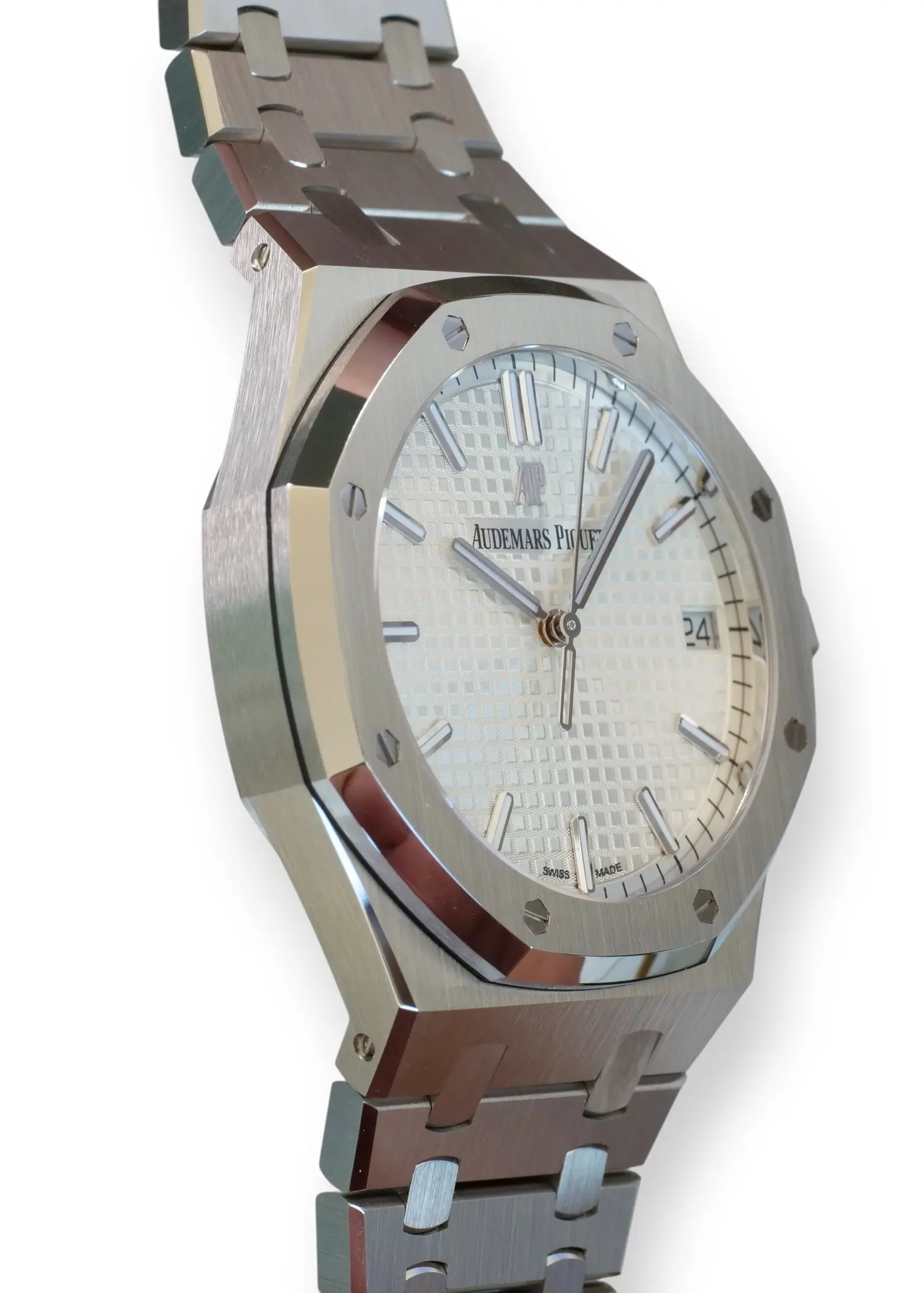 Audemars Piguet Royal Oak 15500ST 2021 factory stickered Brand New full set with box and papers for sale at Calibre24 Luxury Watches Perth Australia