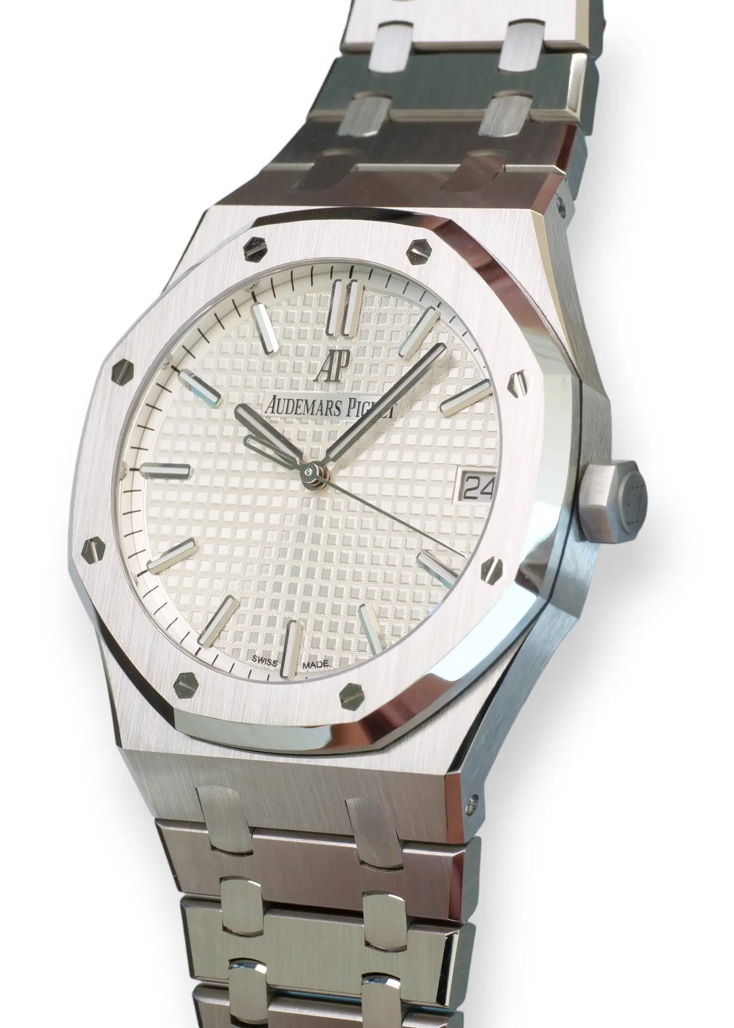 Audemars Piguet Royal Oak 15500ST 2021 factory stickered Brand New full set with box and papers for sale at Calibre24 Luxury Watches Perth Australia