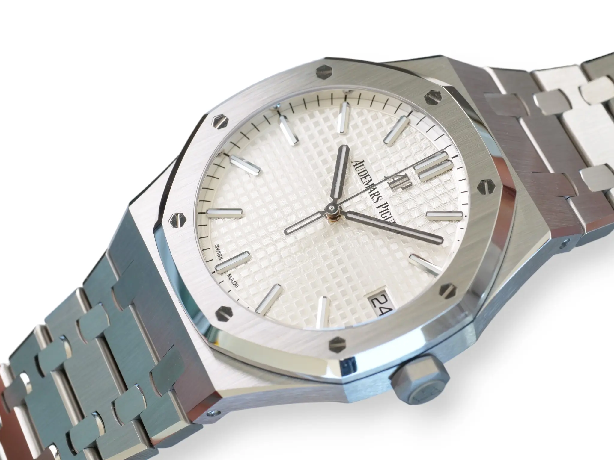 Audemars Piguet Royal Oak 15500ST 2021 factory stickered Brand New full set with box and papers for sale at Calibre24 Luxury Watches Perth Australia