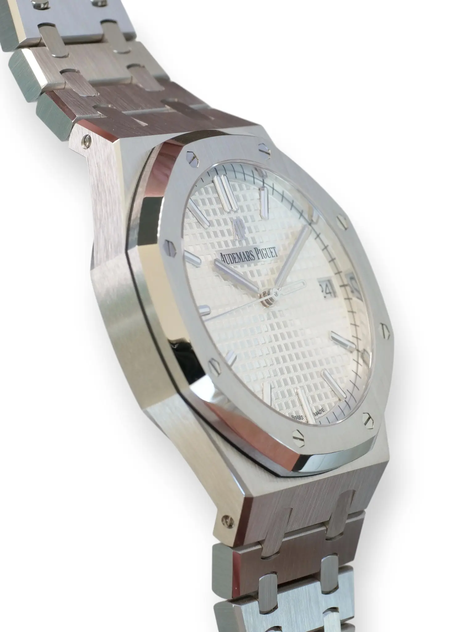 Audemars Piguet Royal Oak 15500ST 2021 factory stickered Brand New full set with box and papers for sale at Calibre24 Luxury Watches Perth Australia