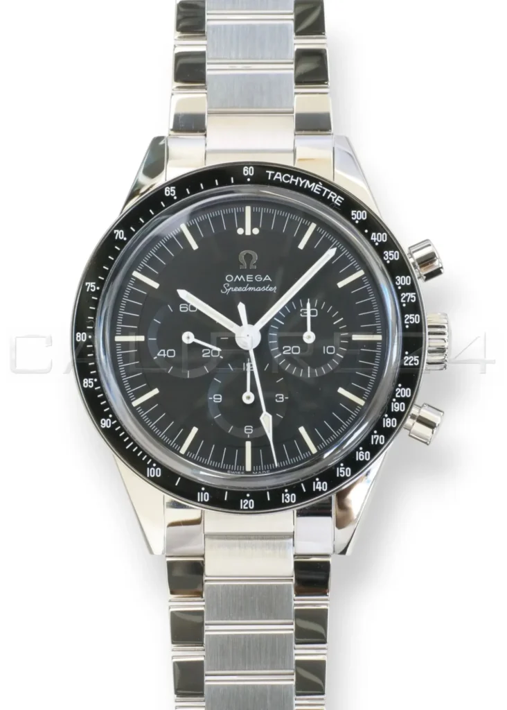 Omega Speedmaster Calibre 321 Ed White 311.30.40.30.01.001 2022 mint 39.7mm straight lug black dial front