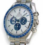 Omega Speedmaster Silver Snoopy Award 50th Anniversary Mint Condition with bracelet 2024 full set with box and papers for sale at Calibre24 Luxury Watches Perth Australia