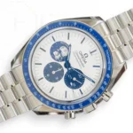 Omega Speedmaster Silver Snoopy Award 50th Anniversary Mint Condition with bracelet 2024 full set with box and papers for sale at Calibre24 Luxury Watches Perth Australia
