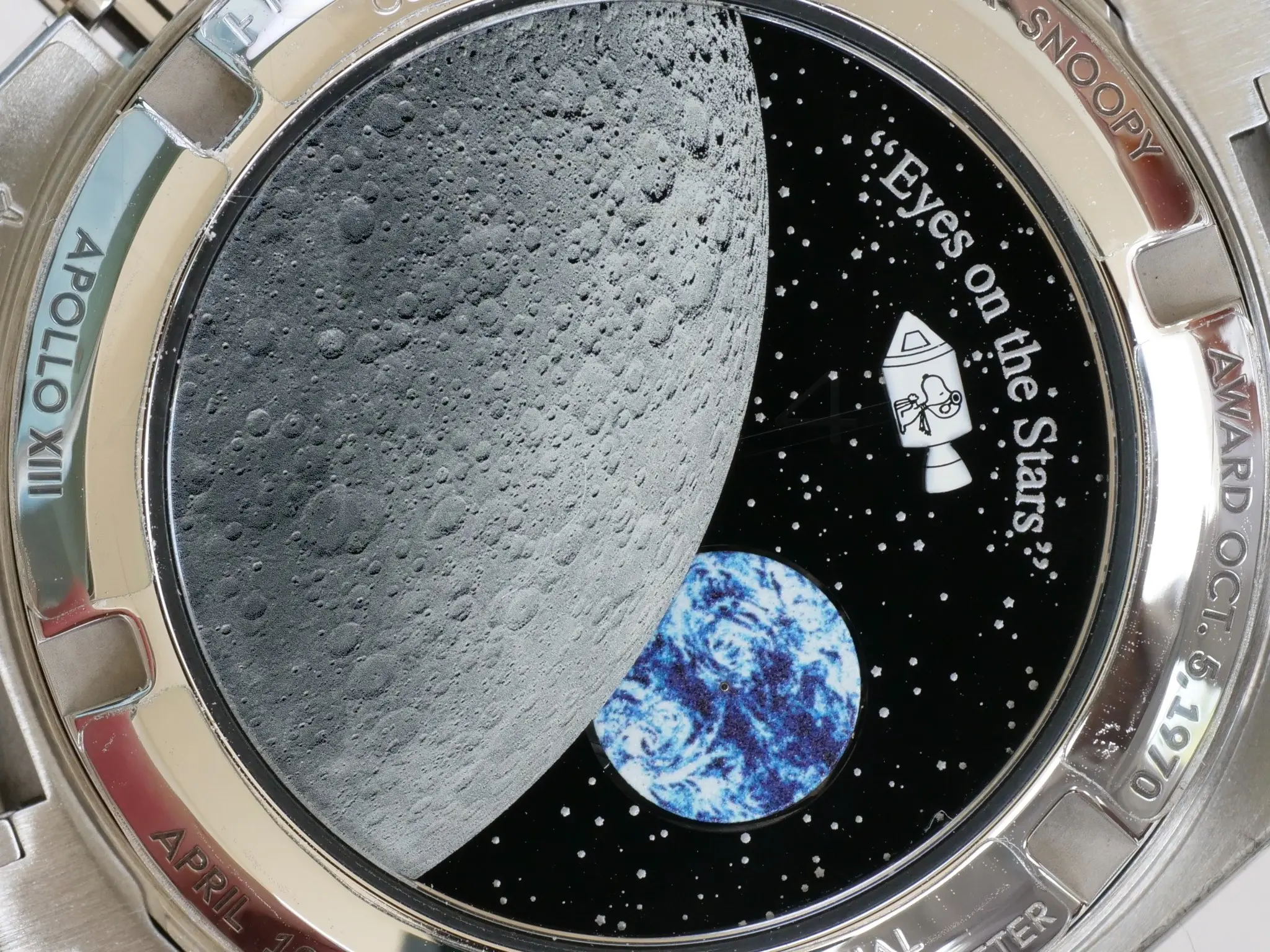 Omega Speedmaster Silver Snoopy Award 50th Anniversary Mint Condition with bracelet 2024 full set with box and papers for sale at Calibre24 Luxury Watches Perth Australia