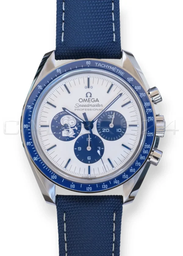 Omega Speedmaster Silver Snoopy Award 50th Anniversary 2025 Brand New full set with box and papers available at Calibre24 Luxury Watches Perth Australia 14