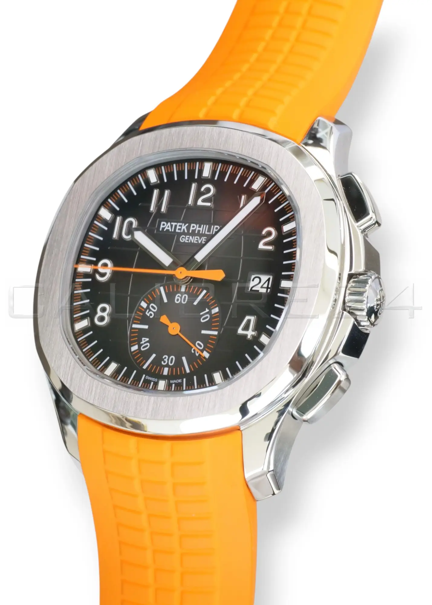 Patek Philippe Aquanaut 5968A‑001 Flyback Chronograph Sunburst Charcoal Gray Dial 2021 Full Box & Papers at calibre24 Australia