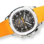 Patek Philippe Aquanaut 5968A‑001 Flyback Chronograph Sunburst Charcoal Gray Dial 2021 Full Box & Papers at calibre24 Australia