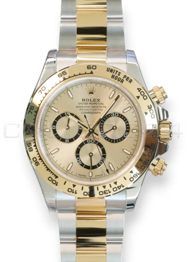 Rolex Cosmograph Daytona two-tone Champagne Dial Oystersteel & Yellow Gold 126503 Brand New 2025 Full Box & Papers at calibre24 Australia