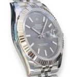 Rolex DateJust 41 126334 Fluted Bezel Slate Dial Jubilee Bracelet Brand New 2025 full set with box and papers for sale at Calibre24 Luxury Watches Perth Australia