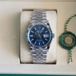 Rolex Datejust 36 126234 full set 2026 — original Rolex box inner outer green warranty card papers unworn