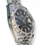 Rolex Datejust 36 Black Dial fluted bezel Jubilee Bracelet Brand New 2026 full set with box and papers available at Calibre24 Luxury Watches Perth Australia