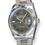 Rolex Datejust 36 Wimbledon Dial 126234 fluted bezel Oyster bracelet Brand 2025 Condition full set with box and papers for sale at Calibre24 Luxury Watches Perth Australia