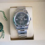 Rolex Datejust 36 Wimbledon Dial 126234 fluted bezel Oyster bracelet Brand 2025 Condition full set with box and papers for sale at Calibre24 Luxury Watches Perth Australia
