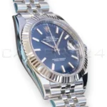Rolex Datejust 41 Blue Dial 126334 Fluted Bezel Jubilee Bracelet Mint like New 2025 full set with box and papers available at Calibre24 Luxury Watches Perth Australia