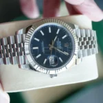 Rolex Datejust 41 Blue Dial 126334 Fluted Bezel Jubilee Bracelet Mint like New 2025 full set with box and papers available at Calibre24 Luxury Watches Perth Australia