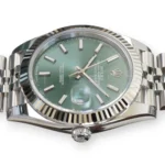 Rolex Datejust 41 126334 Mint Green Fluted Bezel Jubilee Bracelet Brand New 2026 full set with box and papers available at Calibre24 Luxury Watches Perth Australia