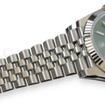 Rolex Datejust 41 126334 Mint Green Fluted Bezel Jubilee Bracelet Brand New 2026 full set with box and papers available at Calibre24 Luxury Watches Perth Australia