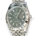 Rolex Datejust 41 126334 Slate Dial Fluted Bezel Jubilee bracelet 2026 Brand New Unworn full set with box and papers available at Calibre24 Luxury Watches Perth Australia