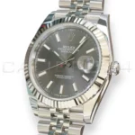 Rolex Datejust 41 126334 Slate Dial Fluted Bezel Jubilee bracelet 2026 Brand New Unworn full set with box and papers available at Calibre24 Luxury Watches Perth Australia