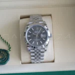 Rolex Datejust 41 126334 Slate Dial Fluted Bezel Jubilee bracelet 2026 Brand New Unworn full set with box and papers available at Calibre24 Luxury Watches Perth Australia