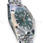 Rolex Datejust 41 Mint Green 126300 Dmooth Bezel Jubilee Bracelet 2026 Brand New Unworn 2025 full set with box and papers available at Calibre24 Luxury Watches Perth Australia
